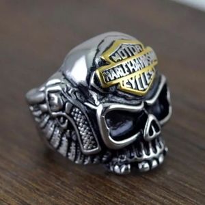 Size 8 Harley Davidson Biker Ring